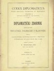 Codex diplomaticus Regni Croatiae, Dalmatiae et Slavoniae / Diplomatički zbornik Kraljevine Hrvatske, Dalmacije i Slavonije X.