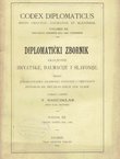 Codex diplomaticus Regni Croatiae, Dalmatiae et Slavoniae / Diplomatički zbornik Kraljevine Hrvatske, Dalmacije i Slavonije XII.