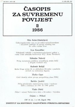 Časopis za suvremenu povijest 2/1986
