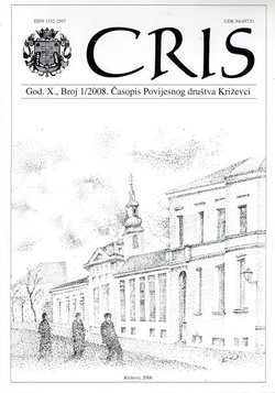 Cris. Časopis Povijesnog društva Križevci X/1/2008