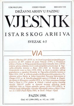 Vjesnik Istarskog arhiva 4-5/1994-1995