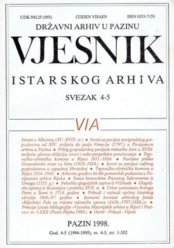 Vjesnik Istarskog arhiva 4-5/1994-1995