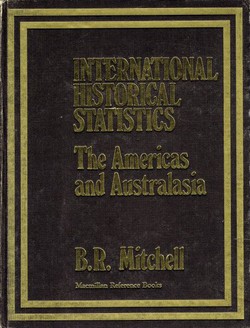 International Historical Statistics. The Americas and Australasia