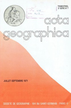 Acta geographica 7/1971