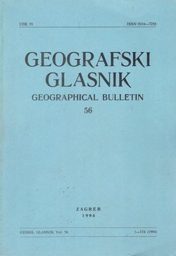 Geografski glasnik 56/1994