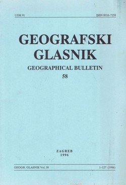 Geografski glasnik 58/1996