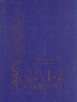 Studia Slavica Savariensia 1-2/2003. In honorem Caroli Gadanii sexagesimi natalis dedicatur