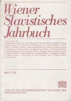 Wiener Slavistisches Jahrbuch 47/2001