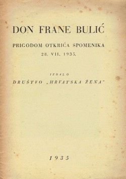 Don Frane Bulić prigodom otkrića spomenika 28.VII.1935