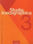 Studia lexicographica 3/2008