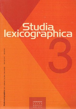 Studia lexicographica 3/2008