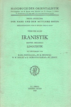 Iranistik I. Linguistik (Nachdruck von 1967)