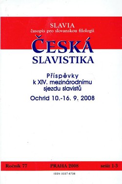 Česka slavistika (Slavia 77/1-3/2008)