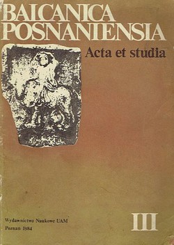 Balcanica Posnaniensia. Acta et studia II/1984. Novae i kultura starozytna