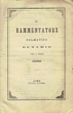 Il rammentatore dalmatino. Lunario per l'anno 1869