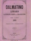 Il Dalmatino. Lunario cattolico, greco ed israelitico per l'anno 1881. Anno V.