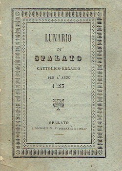 Lunario di Spalato cattolico-ebraico per l'anno 1835