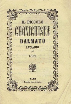 Il piccolo cronichista dalmato. Lunario pel 1857.