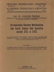 De relationibus Slavorum Meridionalium cum Sancta Romana Sede Apostolica saeculis XVII. et XVIII. Vol. I.