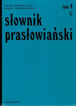Slownik praslowianski VIII.