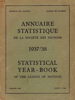 Annuaire statistique de la Societe des nations / Statistical Year-Book of the League of Nations 1937/38