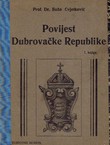 Povijest Dubrovačke Republike I. Od najstarijih vremena do 1205.