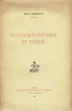 Jean-Jacques Rousseau et Tolstoi