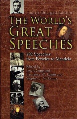 The World's Great Speeches (4th Ed.)
