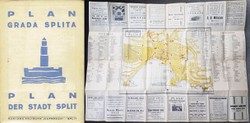 Plan grada Splita / Plan der Stadt Split