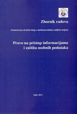 Pravo na pristup informacijama i zaštita osobnih podataka
