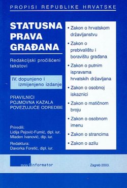 Statusna prava građana (4.dop. i izmj.izd.)