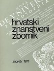 Hrvatski znanstveni zbornik 1/1971