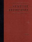 Lietuvos statutas / The Statute of Lithuania / Statuta Lituaniae 1529