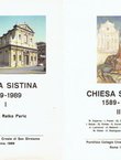 Chiesa Sistina 1589-1989 I-II