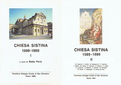 Chiesa Sistina 1589-1989 I-II