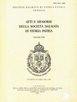 Atti e memorie della Societa Dalmata di storia patria XVII/1989