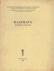 Razprave / Dissertationes I/1950