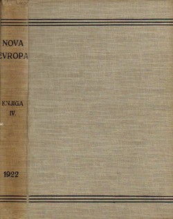 Nova Evropa IV/1-12/1922
