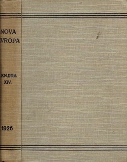 Nova Evropa XIV/1-12/1926