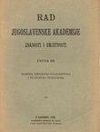 Rad JAZU. Knjiga 229. Razreda historičko-filologički i filozofičko-juridički 100/1924