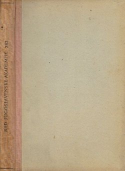 Rad JAZU. Knjiga 242. Razreda historičko-filologički i filozofičko-juridički 107/1931