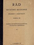 Rad HAZU. Knjiga 272. Razreda historičko-filologički i filozofičko-juridički 123/1941
