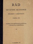 Rad HAZU. Knjiga 272. Razreda historičko-filologički i filozofičko-juridički 123/1941
