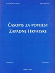 Časopis za povijest zapadne Hrvatske I/2006