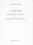 L'aryen. Son role social (ristampa da 1899)