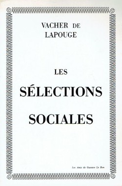 Les selections sociales (réimpression de 1896)