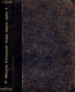 Compendium theologiae dogmaticae specialis I. Continens doctrinam de Deo, creatione, redemptione obectiva (2.ed.)