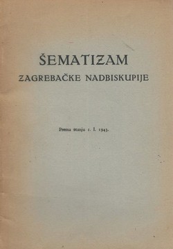 Šematizam Zagrebačke nadbiskupije. Prema stanju 1.I.1943
