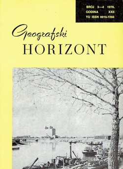 Geografski horizont XXII/3-4/1976