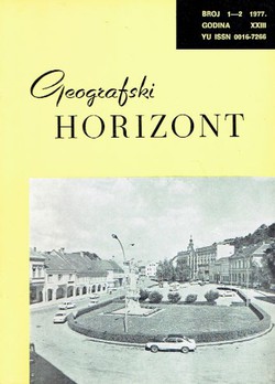 Geografski horizont XXIII/1-2/1977